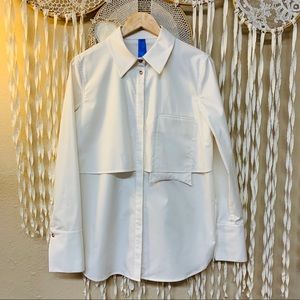 Kit & Ace Ecru Long Sleeve Button Down Shirt 8
